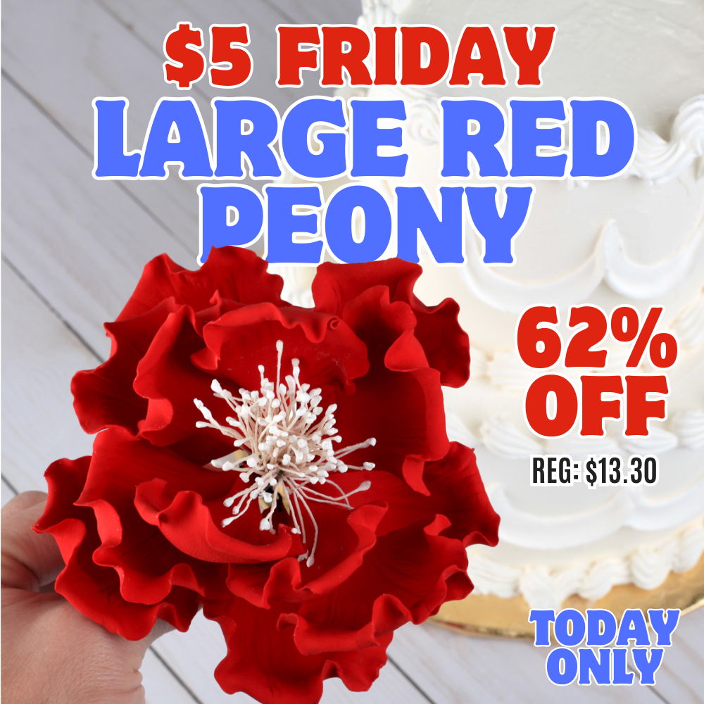 $5 FRIDAY PEONY SUGAR FLOWER FROM CALJAVA