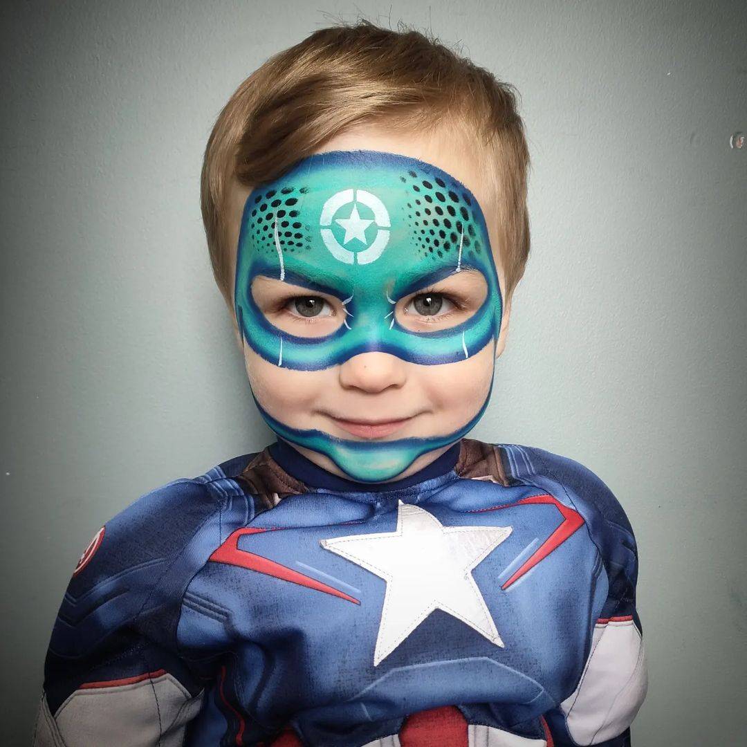 Face Paint Superhero Mask