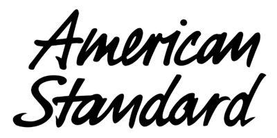American Standard logo in cursive font.
