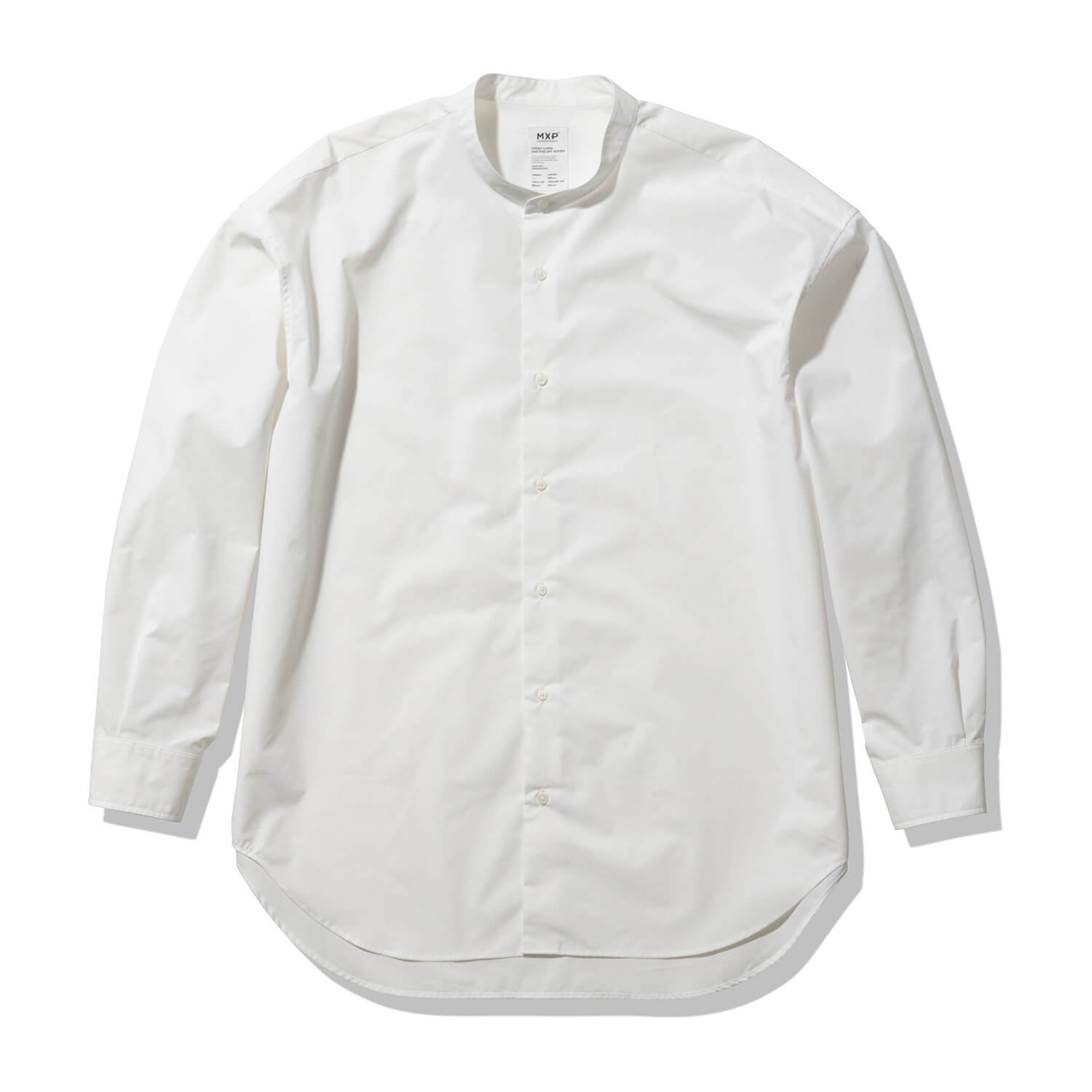 MXP（エムエックスピー）/ロングスリーブ スマートブロードビッグシャツ/ホワイト/UNISEX
