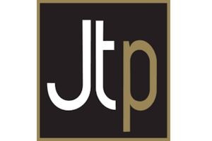 Logo featuring the letters J, t, and p in a modern design.