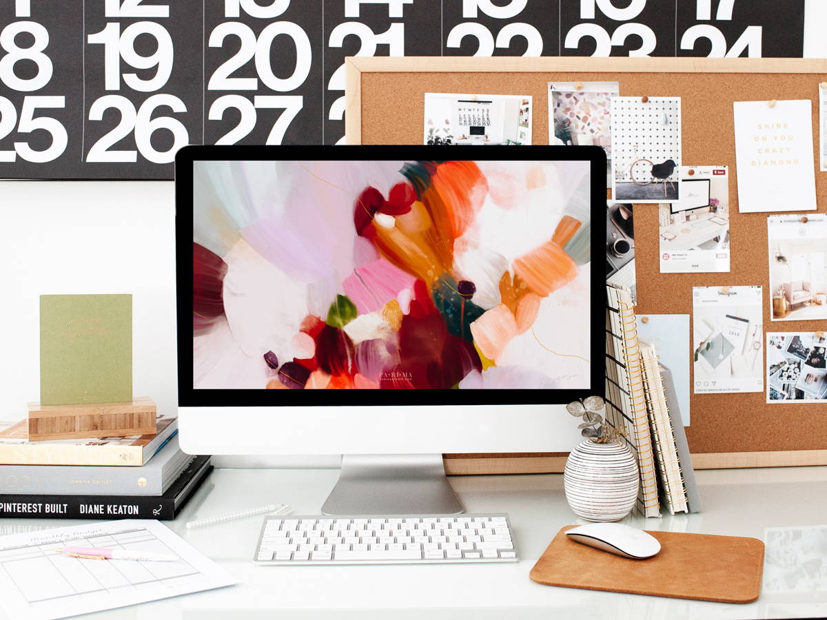 Free wallpaper and calendar downloads of abstract art by Parima Studio