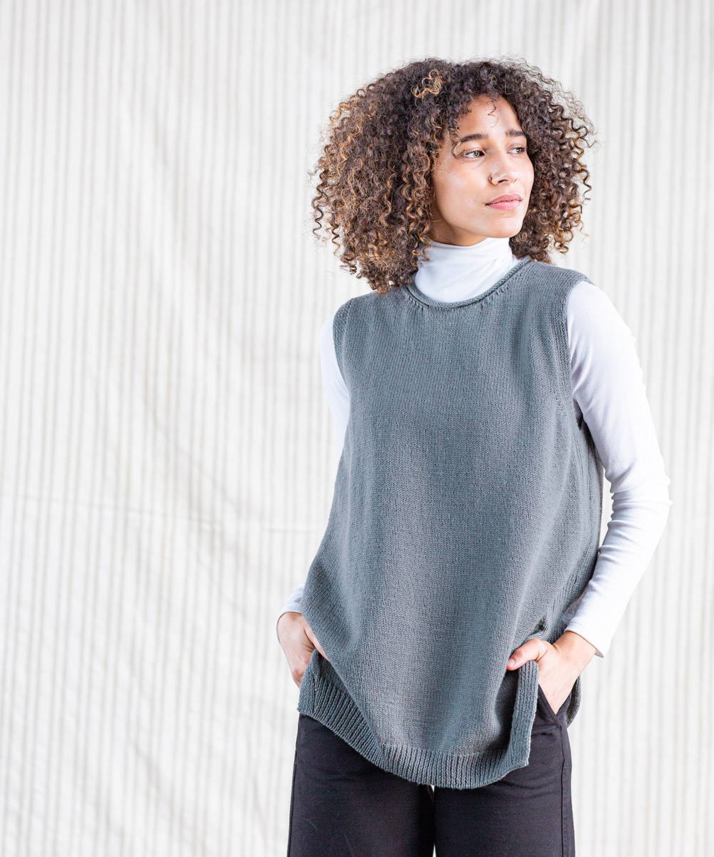 Modern Tabard Pullover | Customizable Knitting Pattern by Brooklyn Tweed - COLLAGE