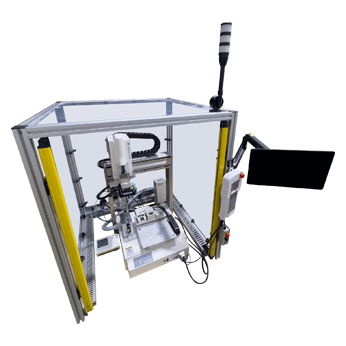 desktop robotic soldering enclosure, japan unix automated by fancort industries 