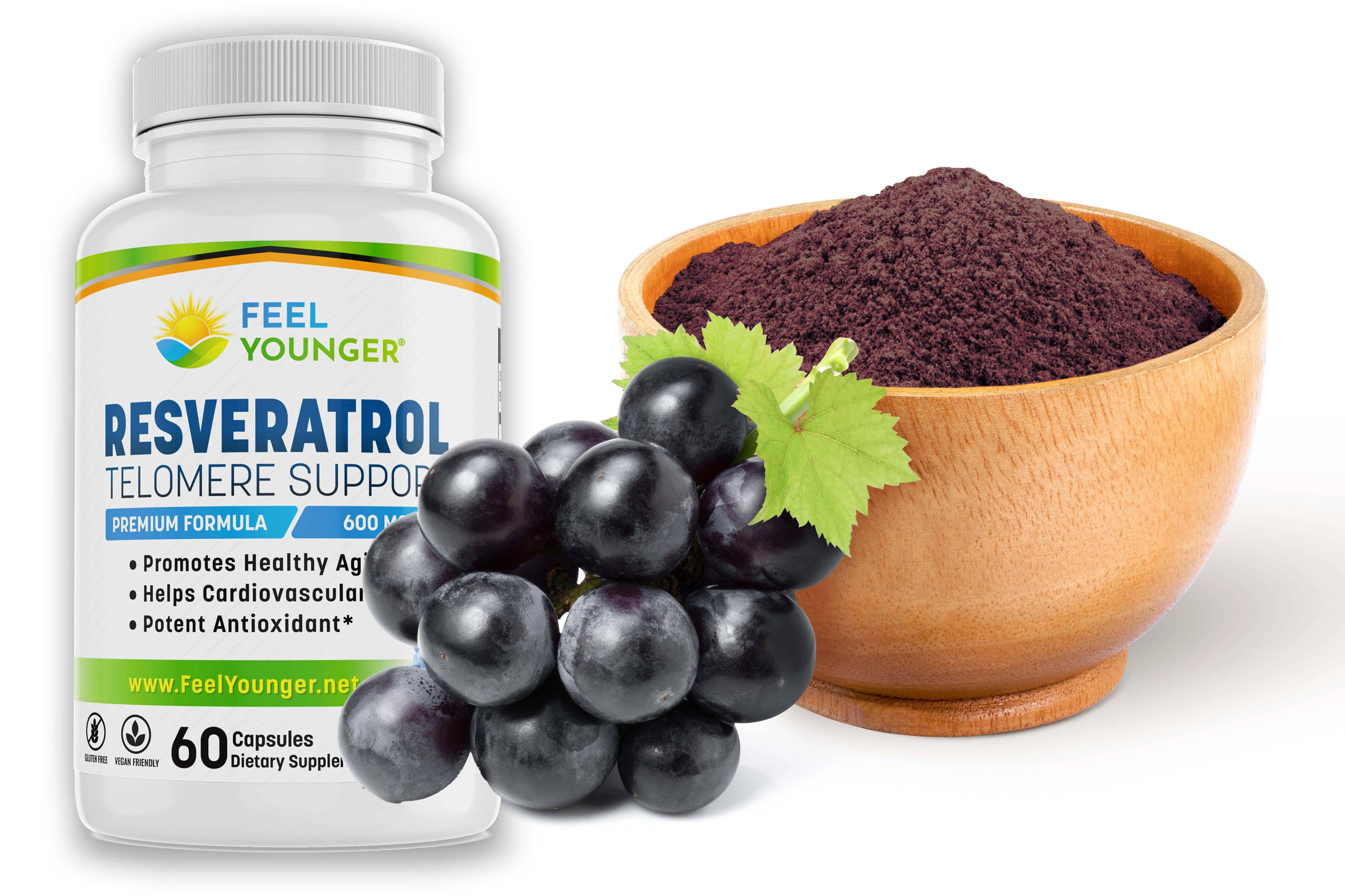 Feel Younger pure resveratrol might be the best resveratrol supplement on the internet