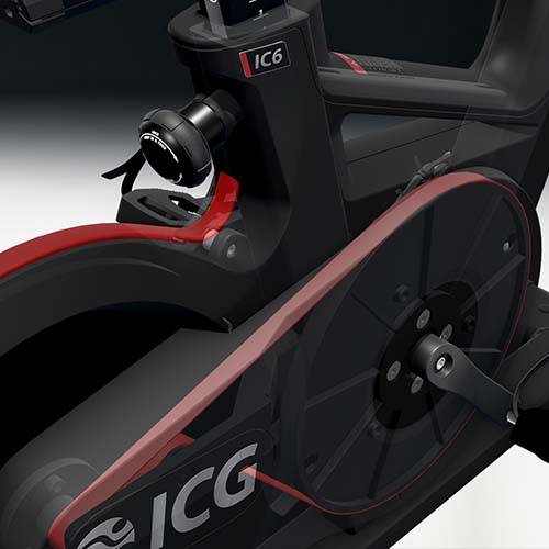 Poly-V belt drivetrain on IC6 Indoor Cycle