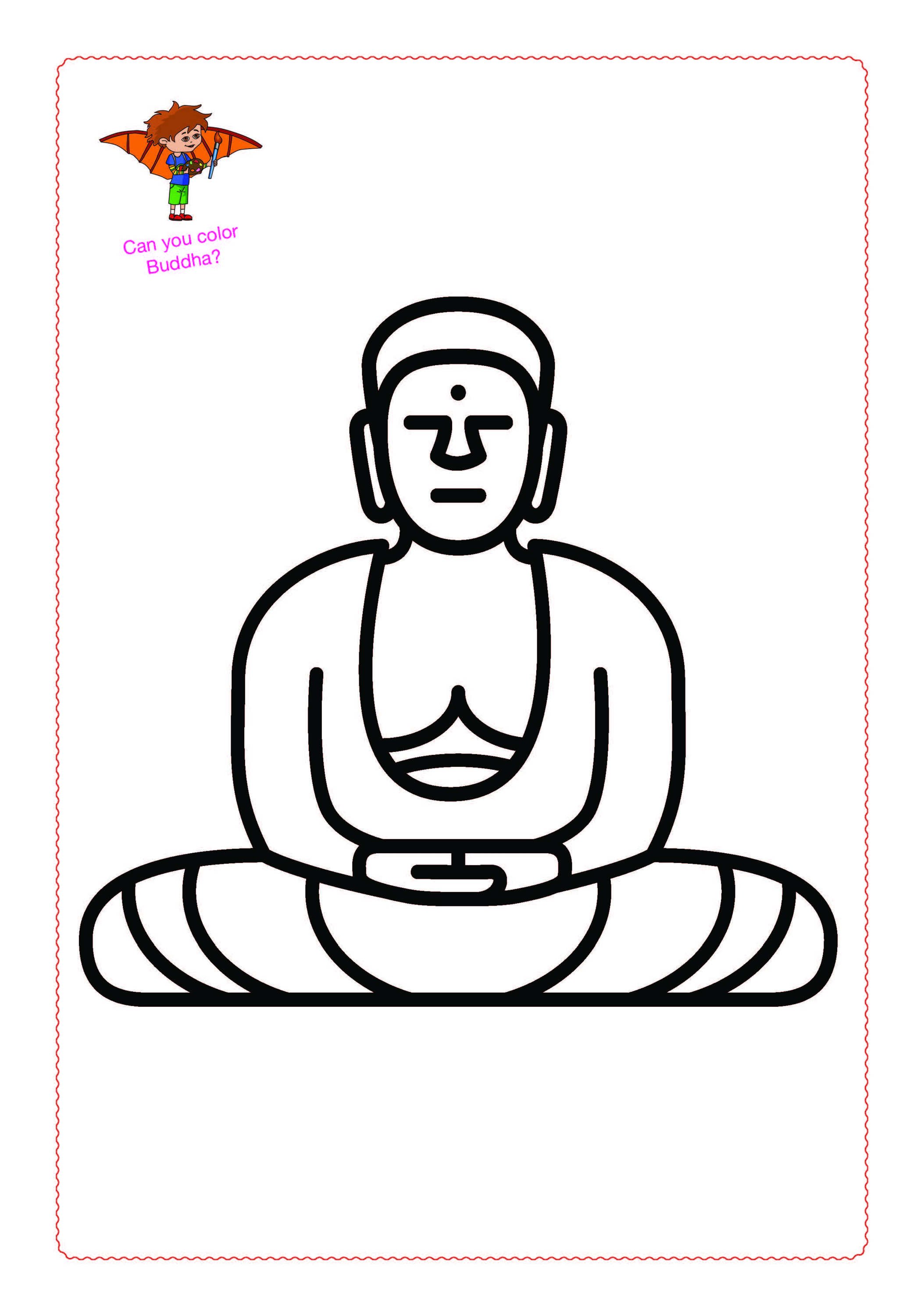 Buddha Coloring page