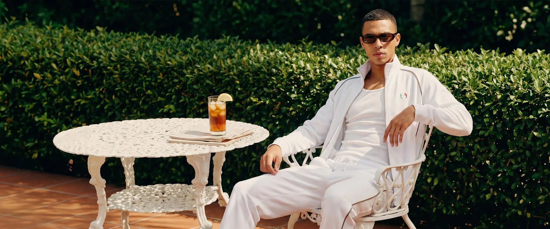 Off Court Comfort - Model wearing tracksuits