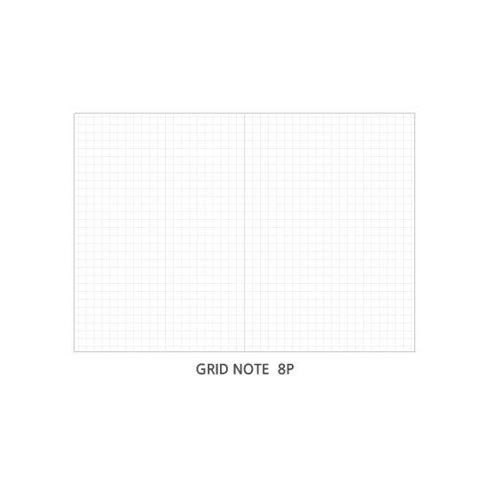 Grid note - O-CHECK Eco-friendly 2020 A6 dated daily diary planner