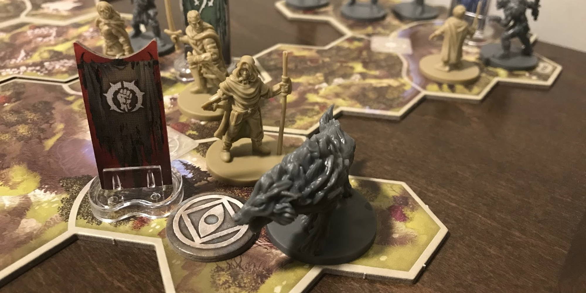 A game of The Lord of the Rings: Journeys in Middle-Earth  in progress 
