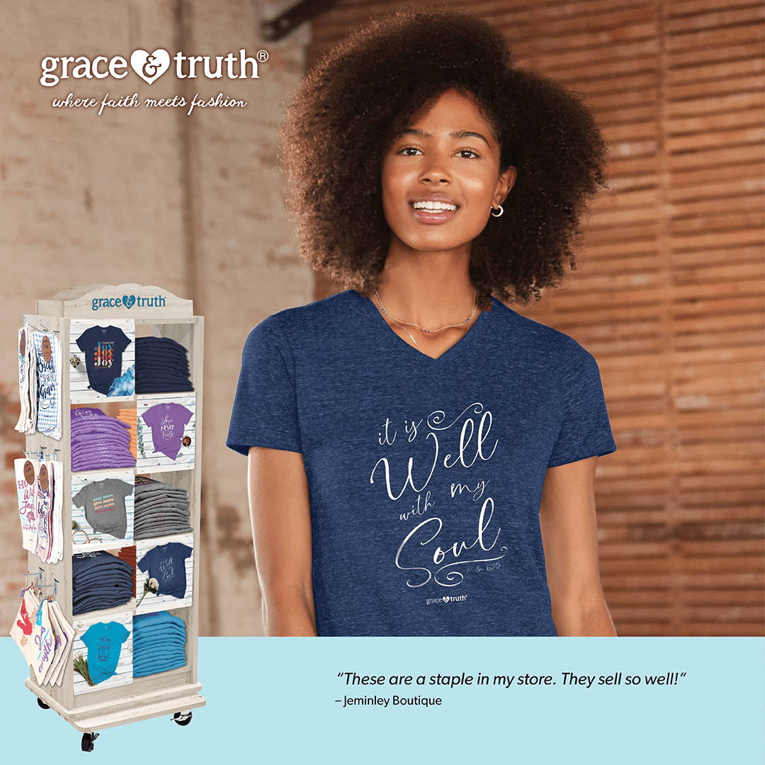 Wholesale Retail Grace and Truth Christian T-shirts Clothing Apparel Women Girls
