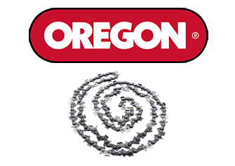 Oregon logo with a decorative swirl design below it.