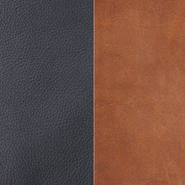 swatches for black and vintage hides
