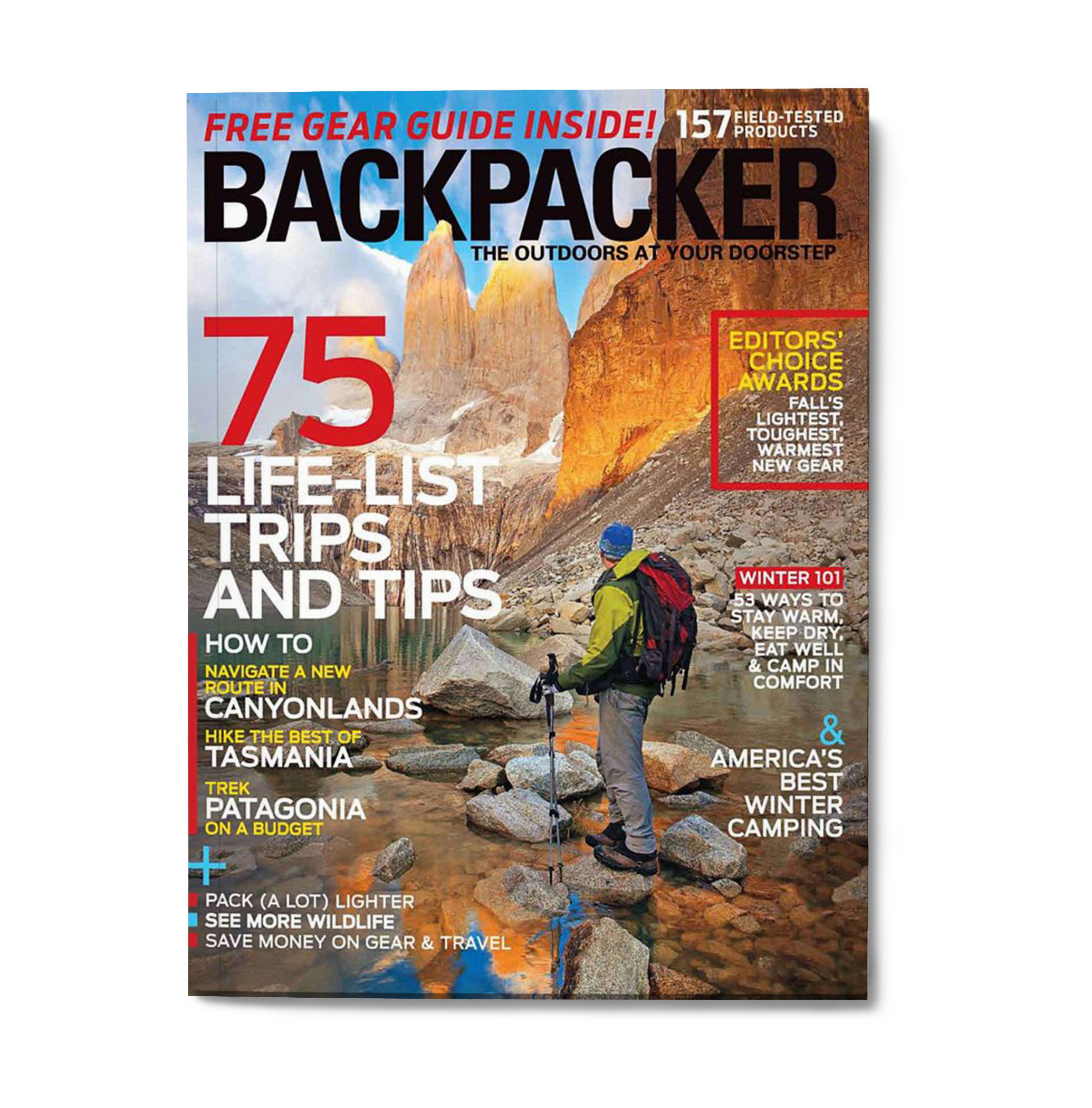 Cover of Backpacker Magazine issue
