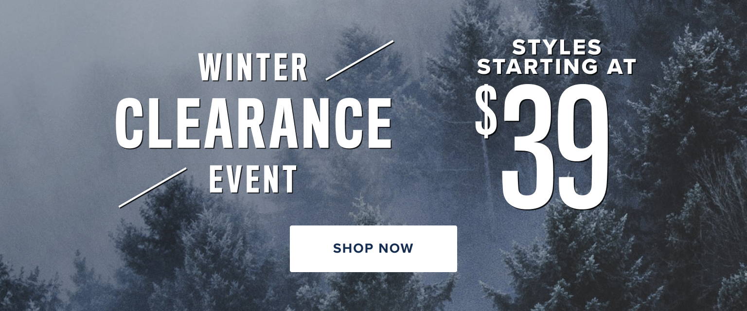 Winter Clearance Event Style Starting at $39