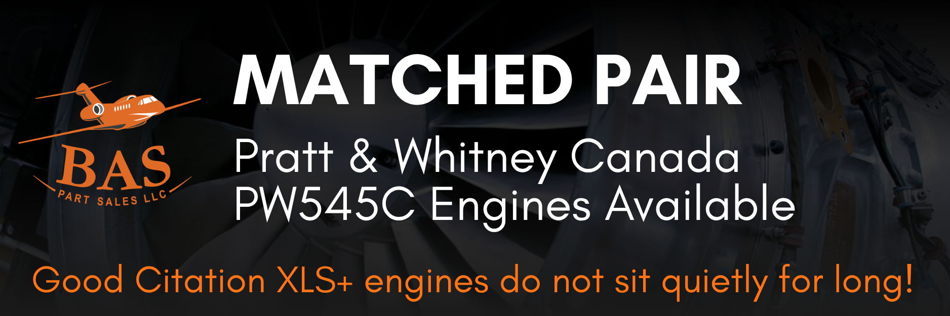 Matched pair of Pratt & Whitney Canada PWS54SC engines available for sale.