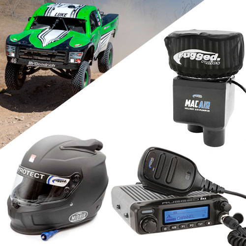 race car communications, helmets, and accessories