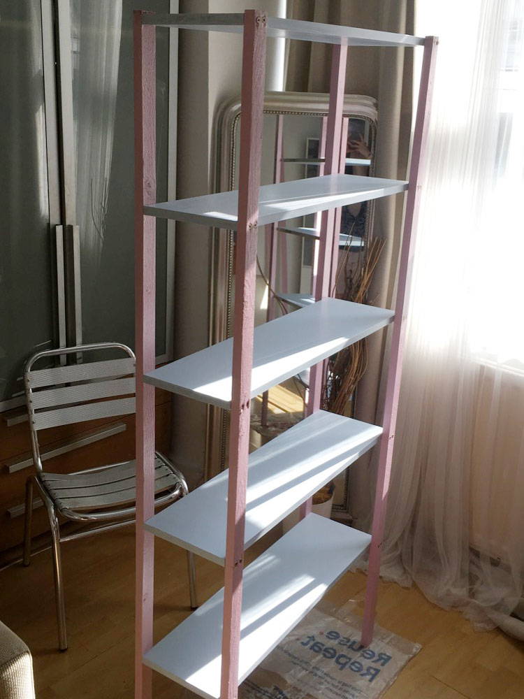 Diy Tutorial Colourful Free Standing, How To Build A Free Standing Bookcase