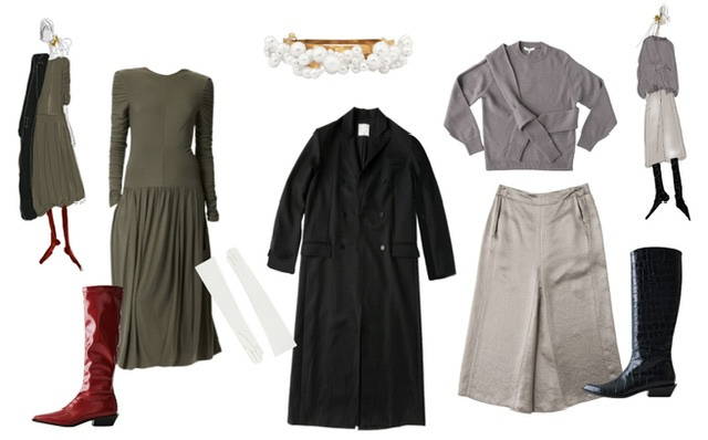 flat lays of clothing from tibi