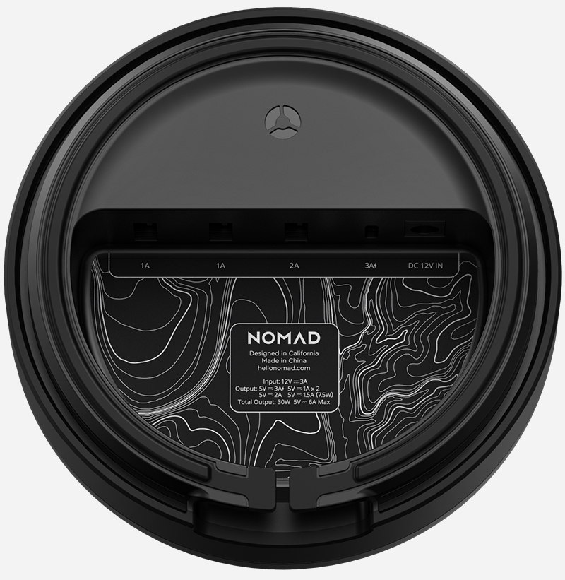 bottom of Wireless Hub displaying wireless top, USB-C, and USB-A ports