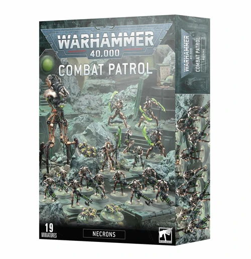 Warhammer 40,000 Combat Patrol Necrons box set with miniature figures.