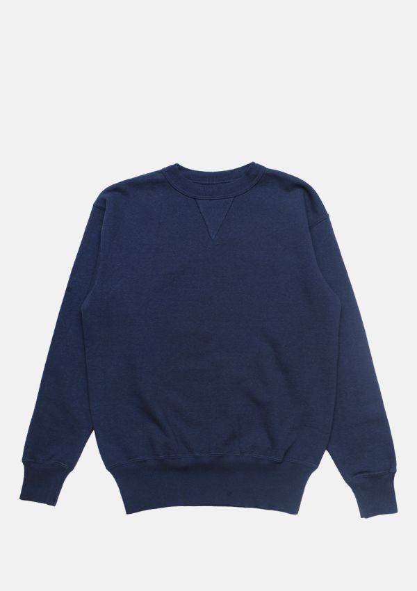 A product image of the Sunray Laniakea crew neck sweatshirt in Insignia Blue.