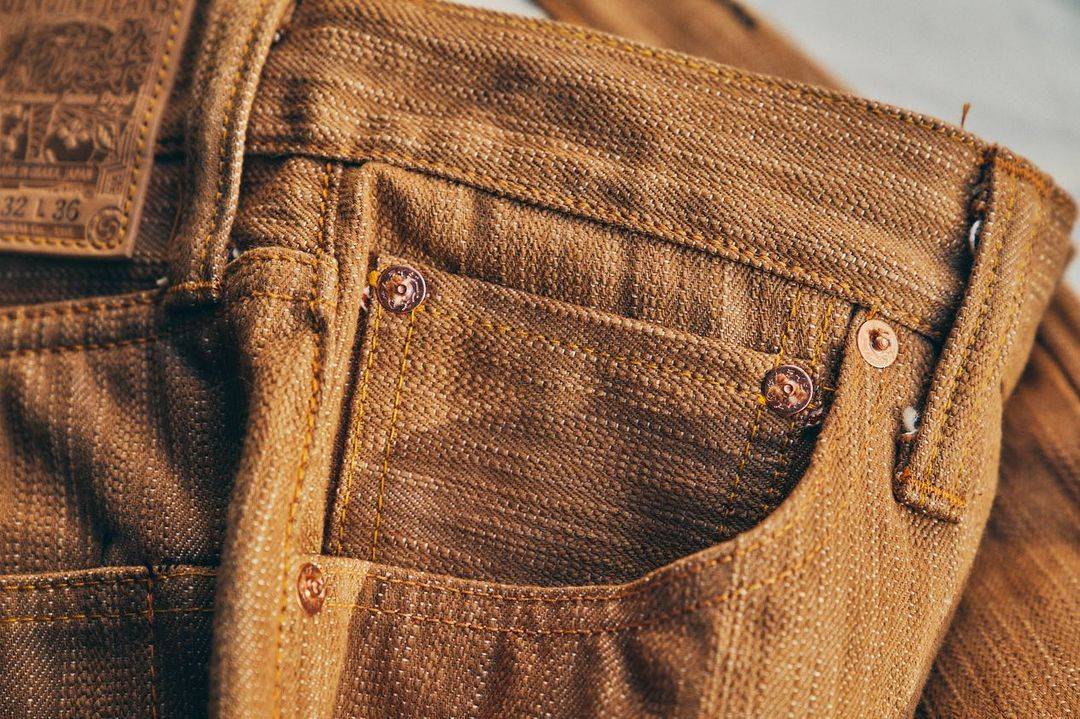 Samurai kakishibu dyed jeans