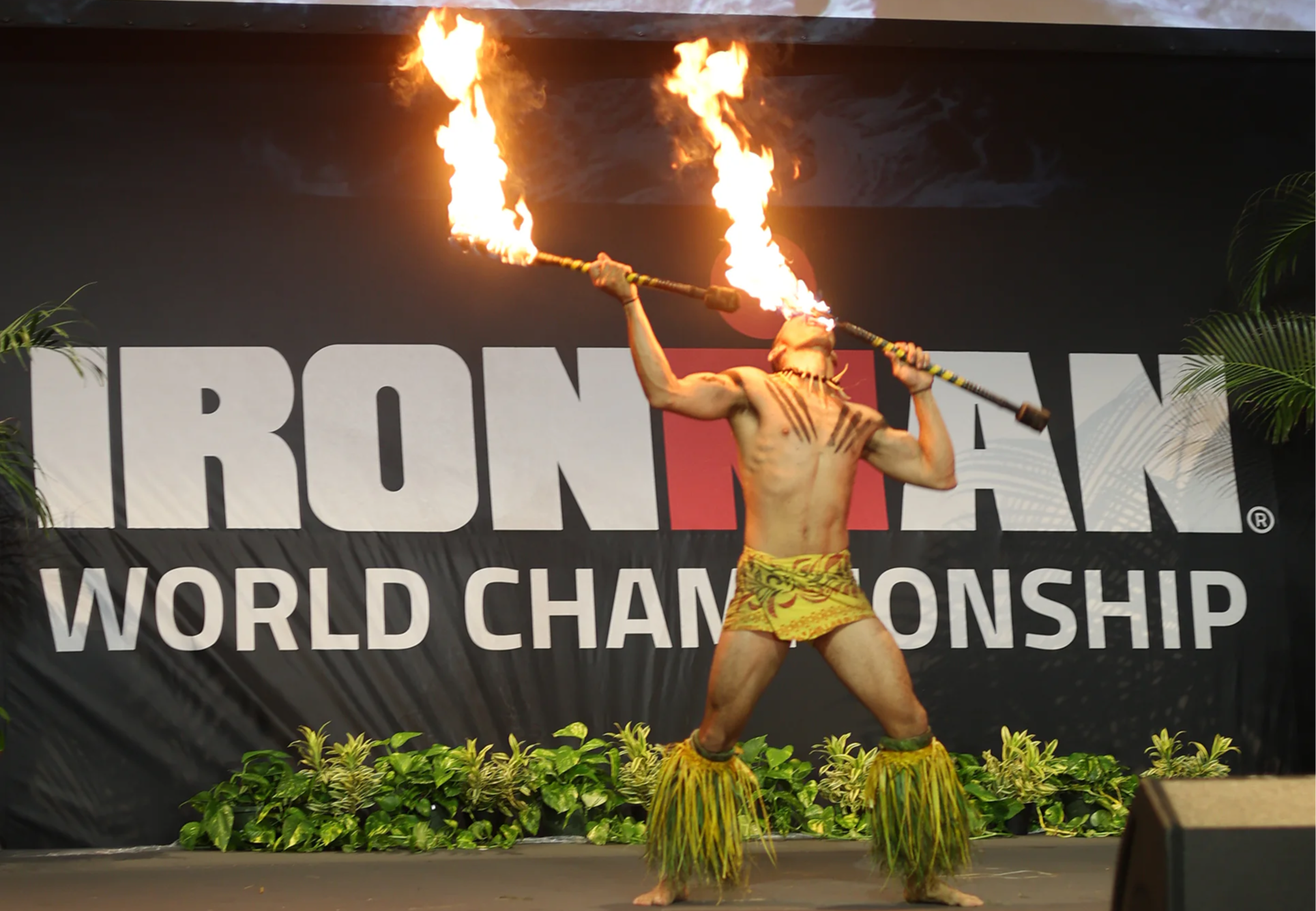 Willkommens-Bankett der IRONMAN Weltmeisterschaft 2025 auf Hawaii.