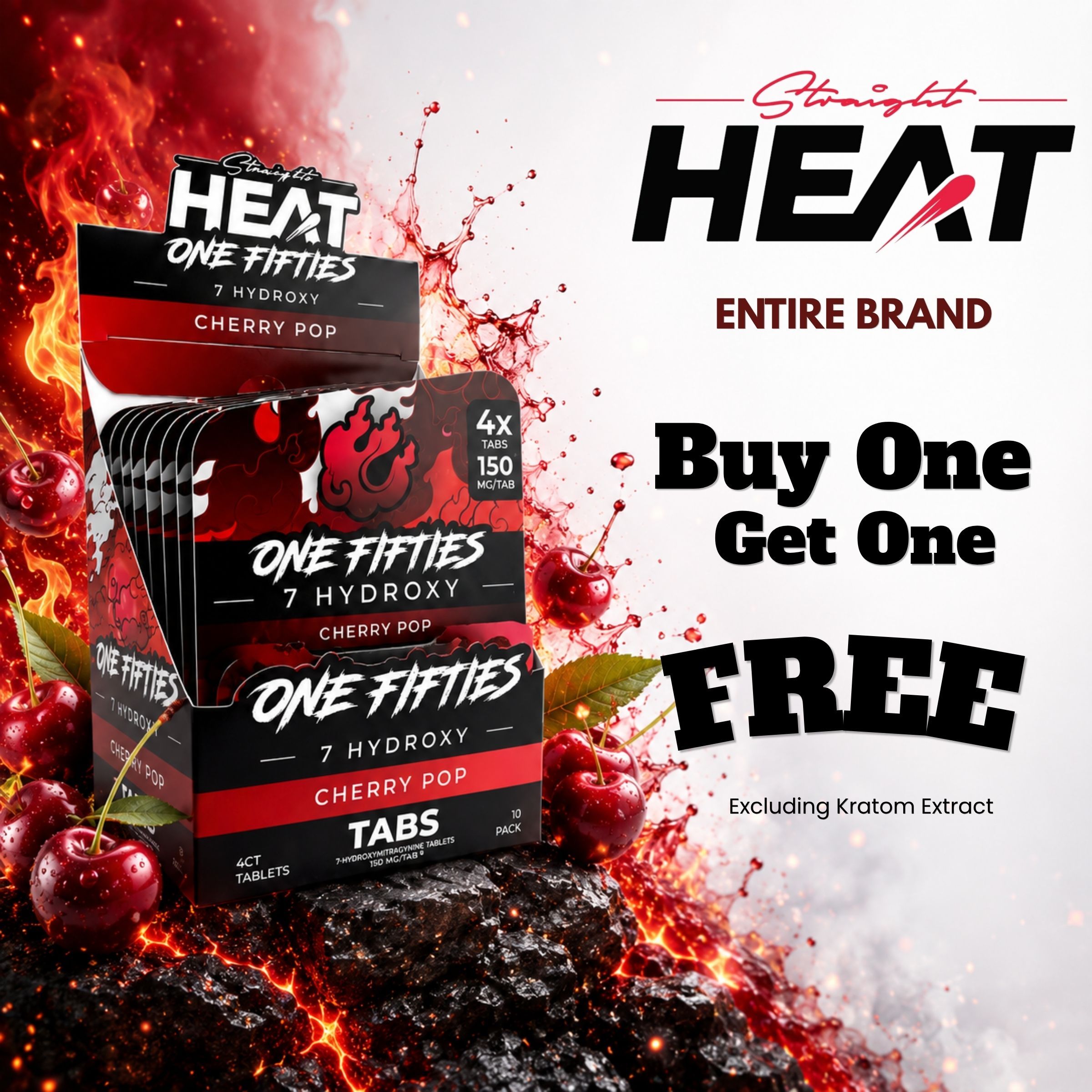 Heat brand promotion with product packaging and 