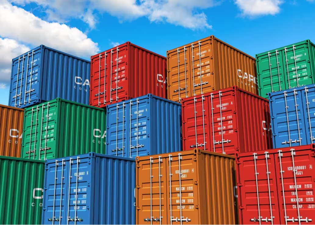stacked containers