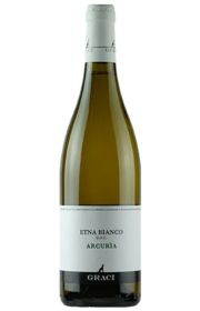 Bottle of Etna Bianco wine from Arguria.