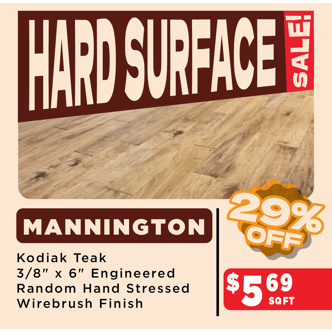 Mannington Kodiak Teak Sale