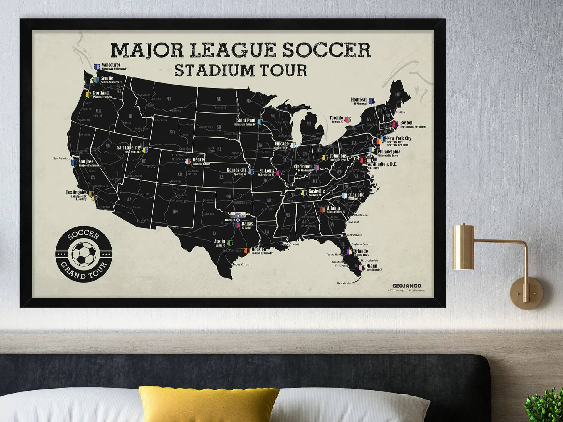 major league soccer map