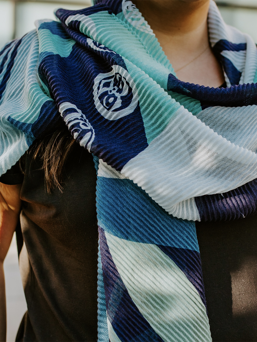 Moon Phases Eco Scarf by Maynard Johnny Jr.