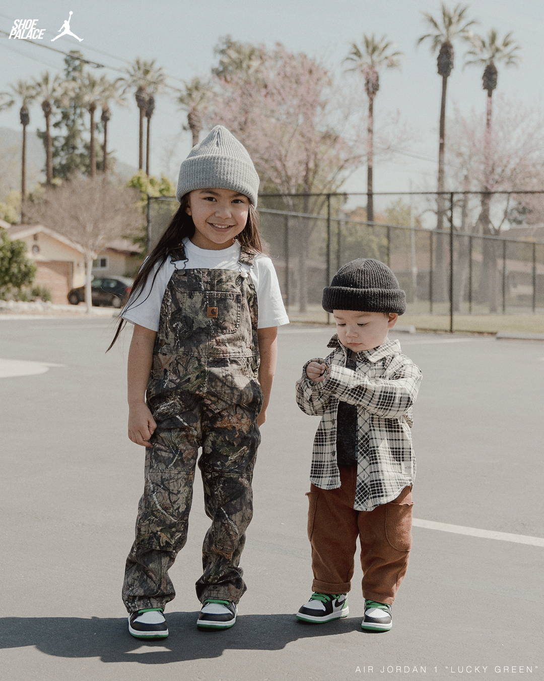 Air Jordan 1 Retro 'Lucky Green' on kids