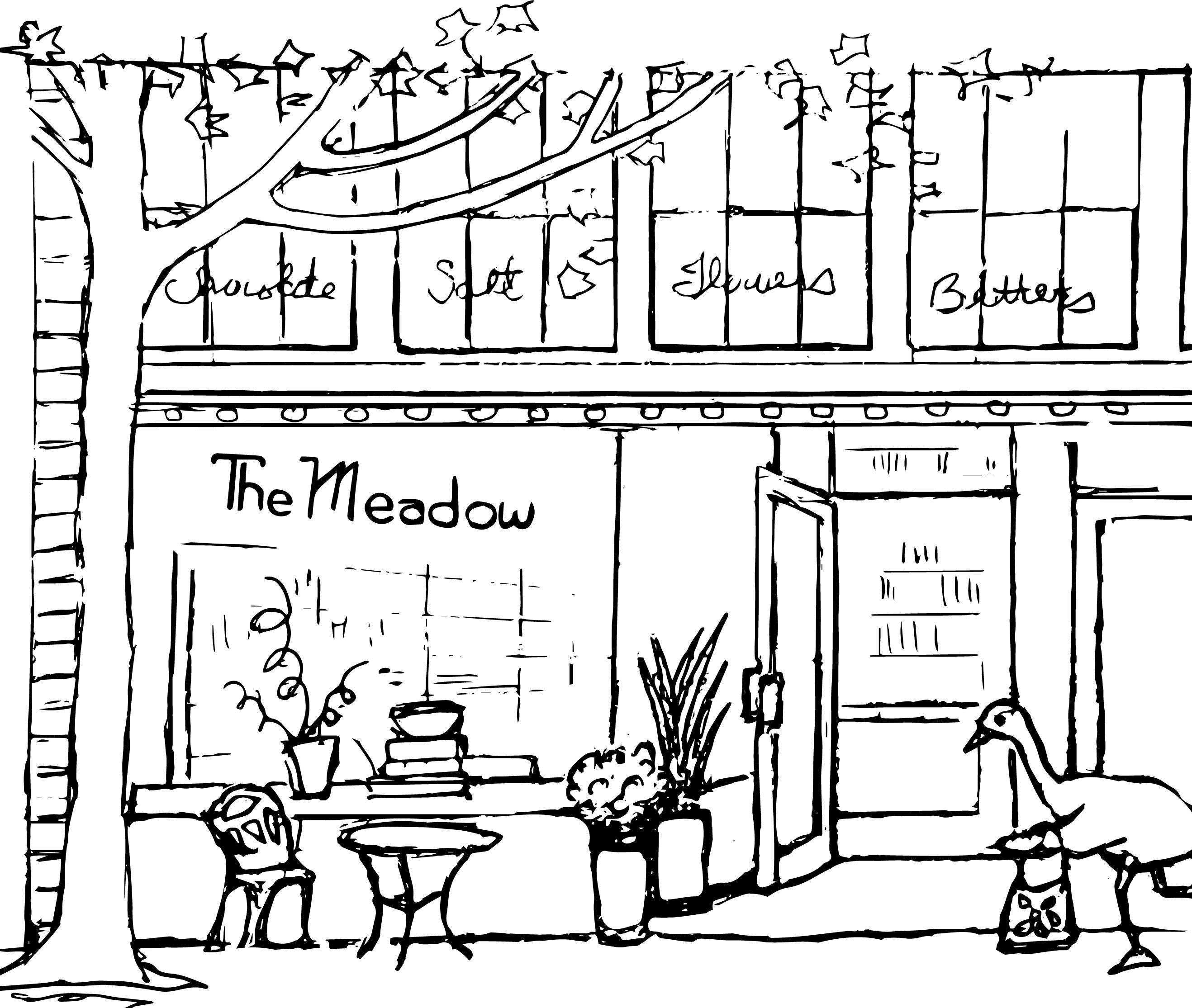 sketch of the meadow on nw 23rd avenue in portland, oregon