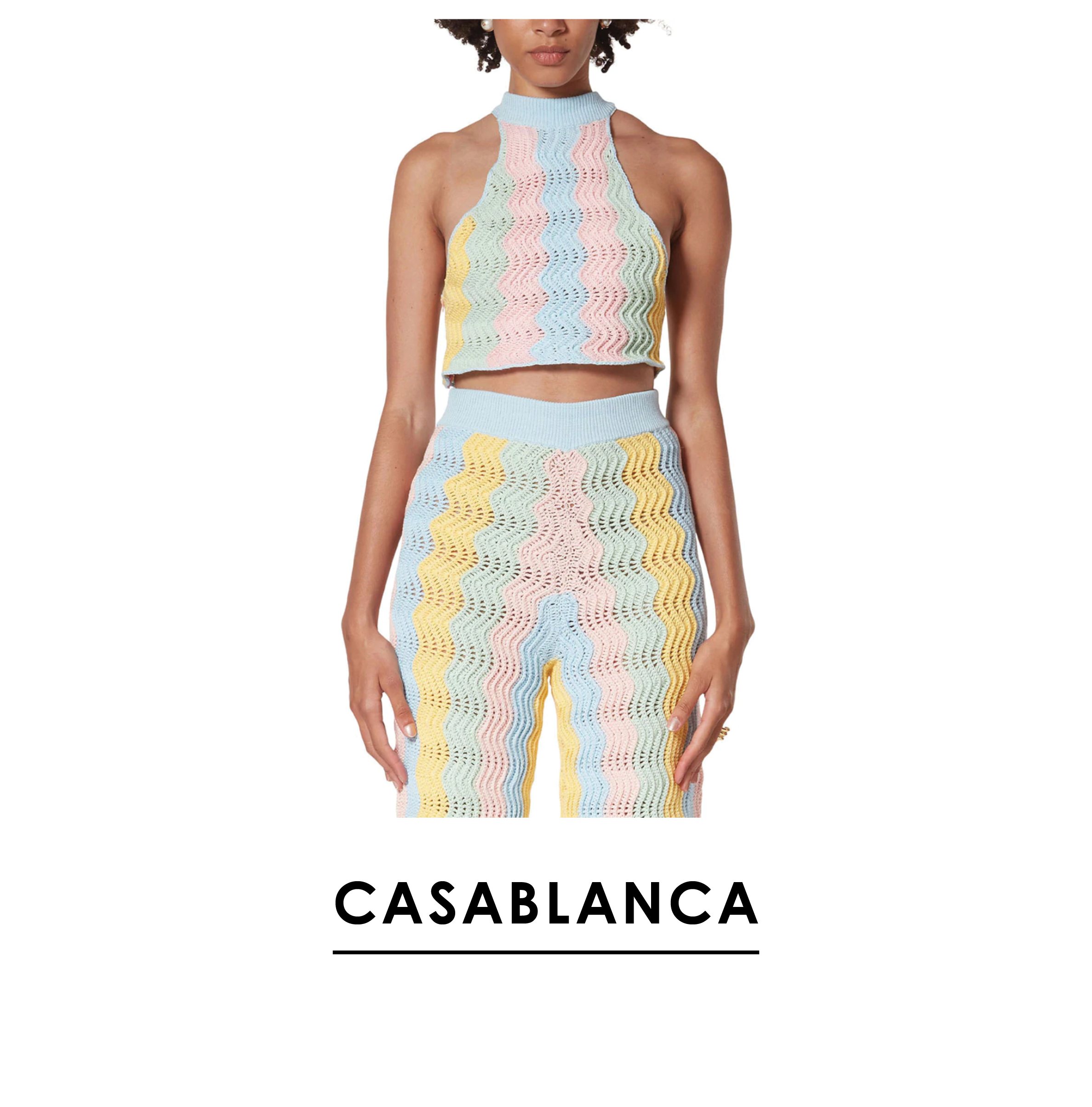 Casablanca | Rainbow Gradient Top