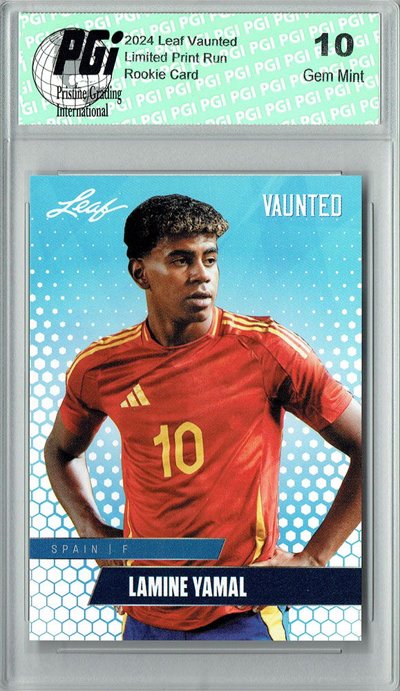 2024 Leaf Vaunted Lamine Yamal World Cup 2026 Spain Rookie Card Soccer Phenom Barcelona EPL