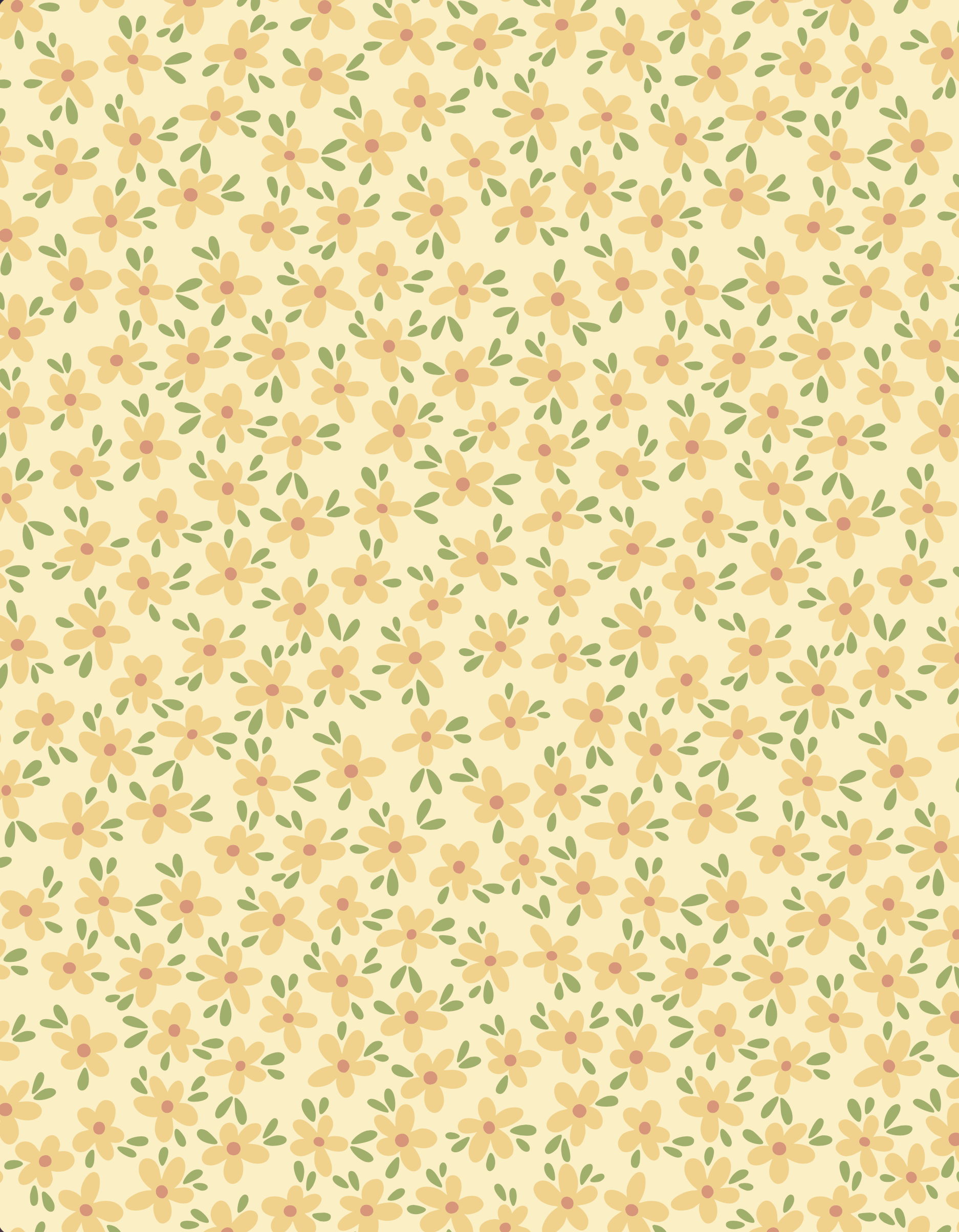 butter yellow daisies cover printable