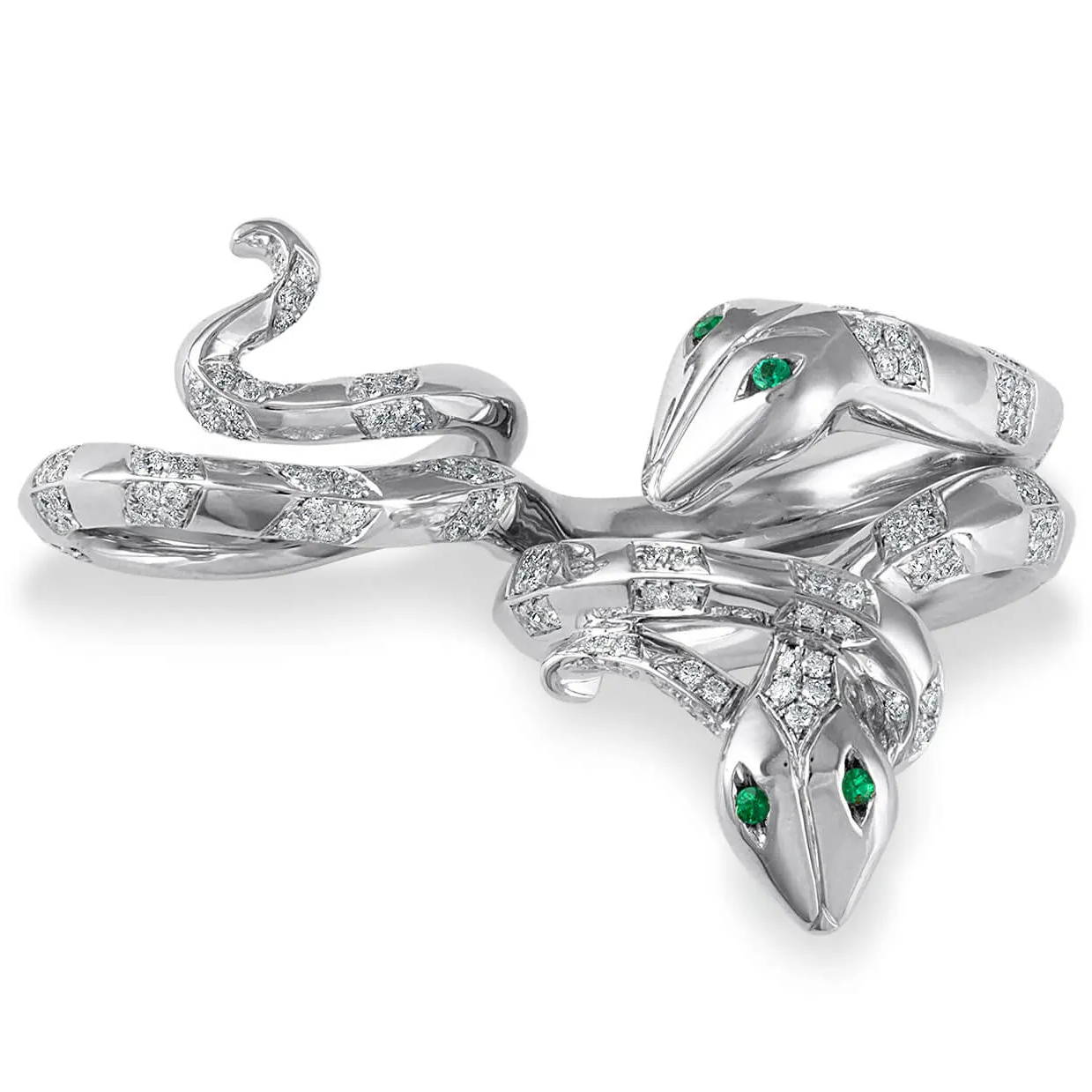 custom diamond snake ring set