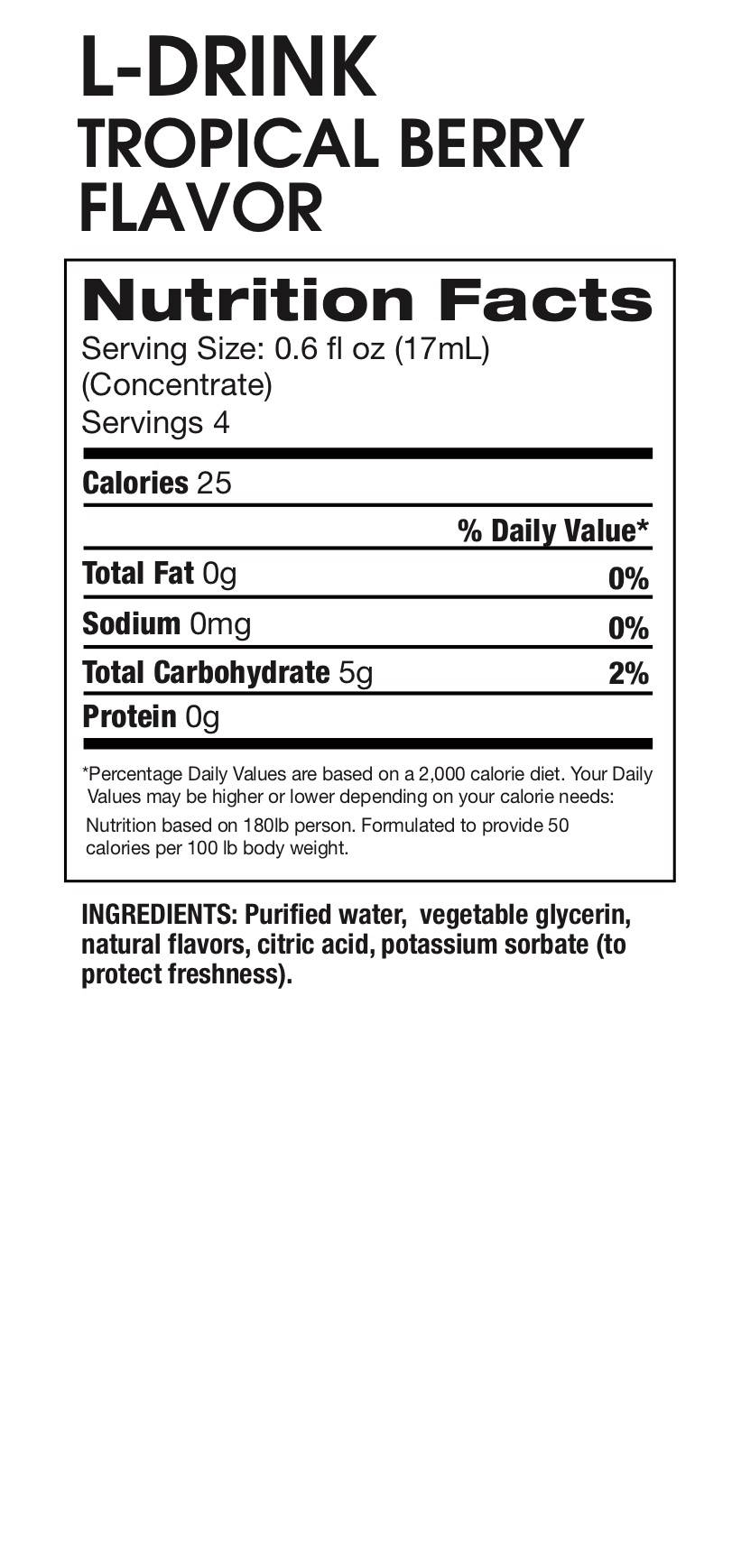 ProLon Ingredients And Nutritional Information ProLon Professional