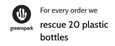 for every order we rescue 20 plastic bottles 
