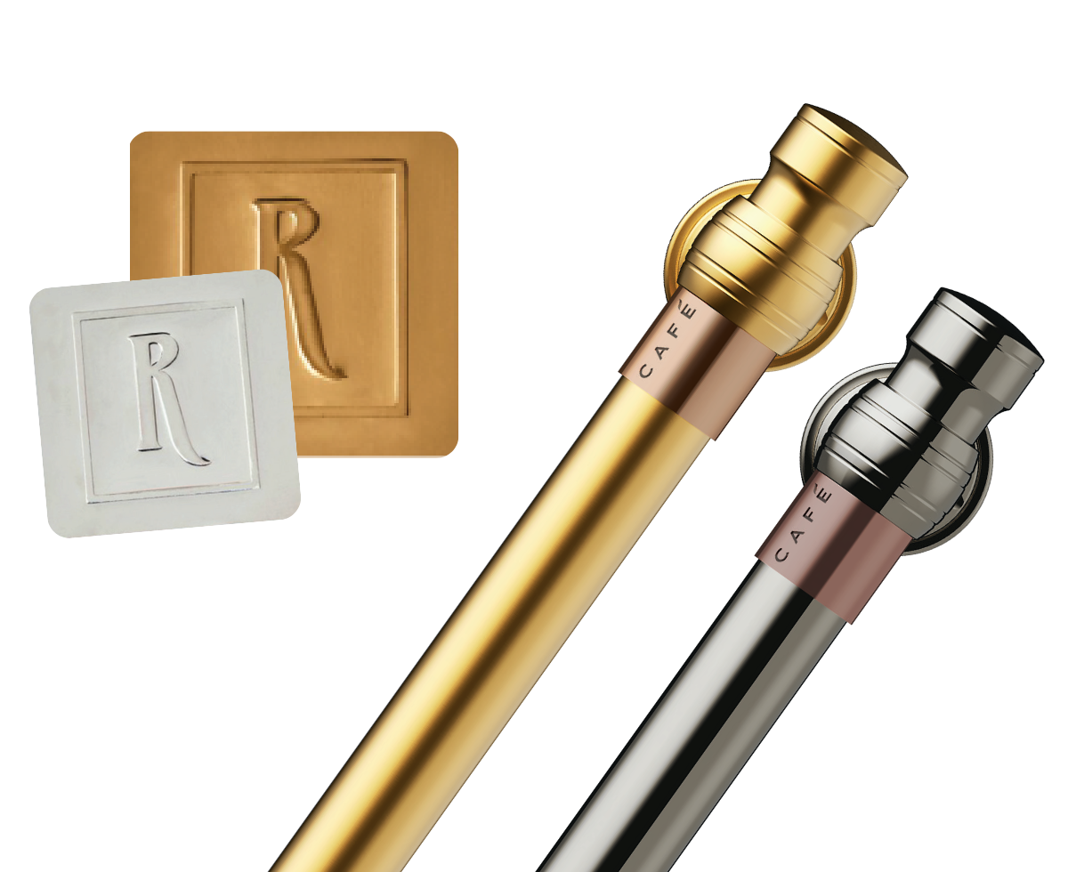 Rejuvenation hardware for CAFE appliances in 2 finishes