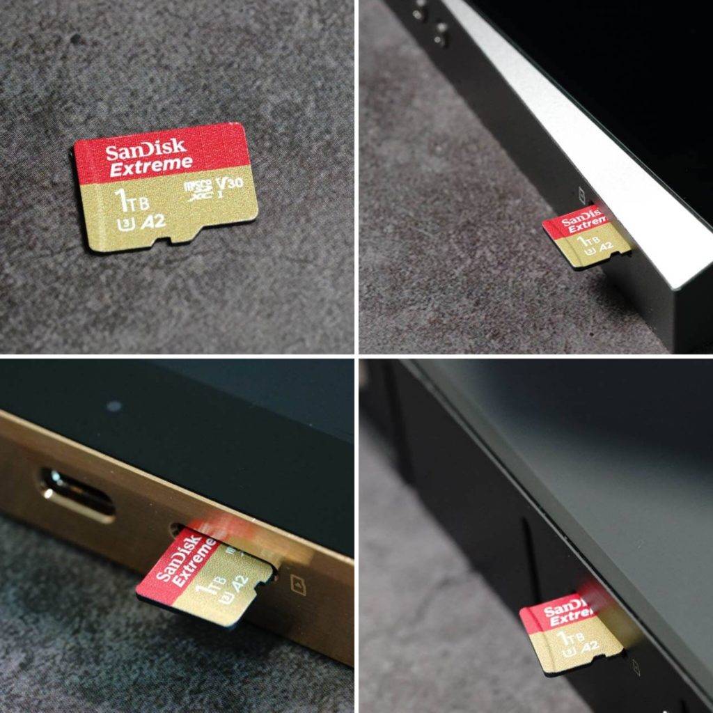 microSD card in various Astell&Kern DAPs