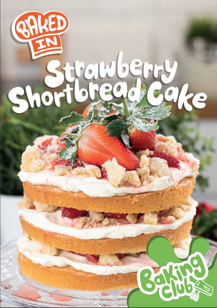 Strawberry Shortbread Cake
