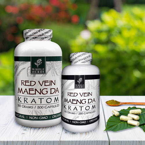 Whole Herbs Red Vein Maeng Da 250 and 500 Capsules