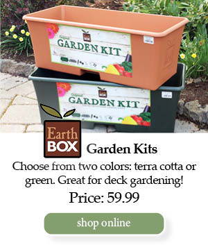 EarthBox Garden Kits - Choose from two colors: terra cotta or green. Great for deck gardening! | Price: 59.99 | Shop Online