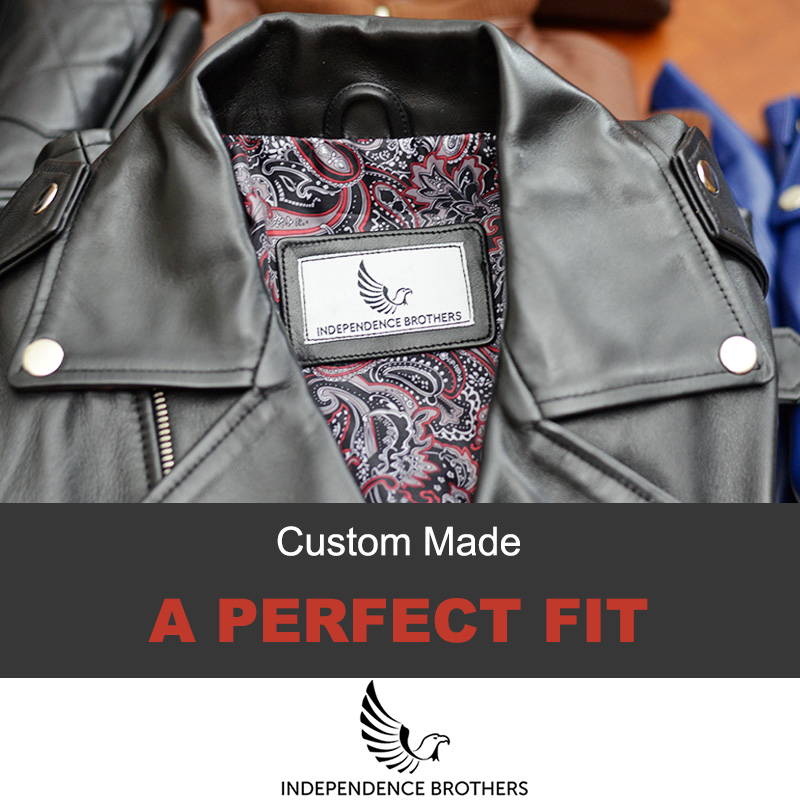 Custom made leather jacket