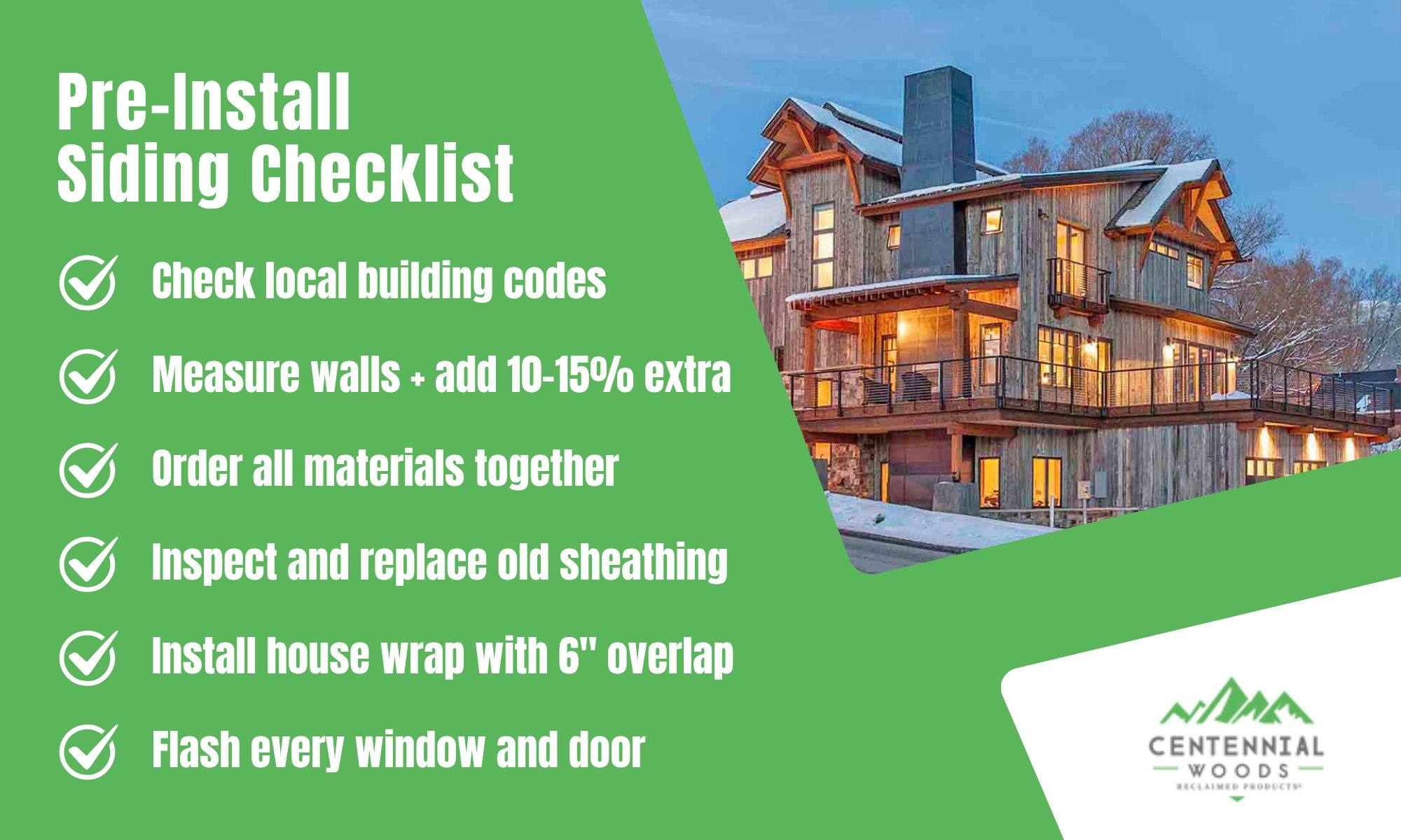 Infographic: Pre-Install Siding Checklist