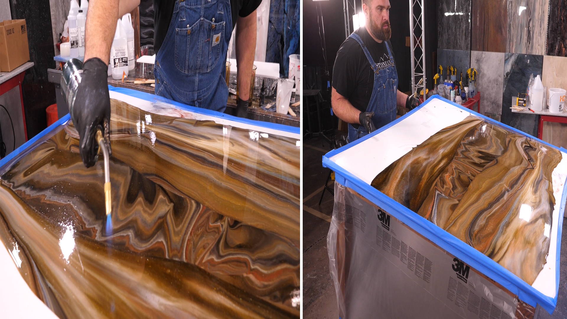 Epoxy Tilt Table  Shop for Our Countertop Tilt Table Online - Stone Coat  Countertops